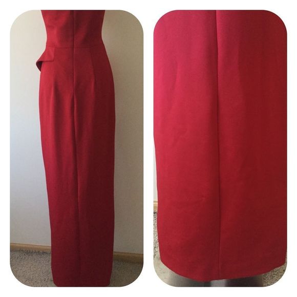 Black Halo Hendricks Sleeveless Column Dress Red - Picture 9 of 9